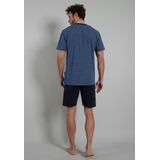Tom Tailor - T-shirt - 630 Blue - Ronde Hals - 100% Katoen