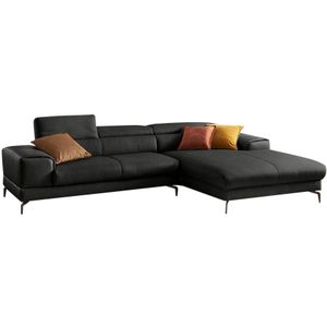 W.SCHILLIG Ecksofa »piedroo, Designsofa mit tollem Sitzkomfort, elegant und bequem, L-Form«, Kopfteilverstellung, wahlweise mit Sitztiefenverstellung, Breite 303cm