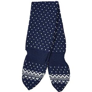 maximo Met insteeklus en stippenpatroon sjaal, blauw (marine/lichtgrijs. 4888), Eén maat voor baby's, jongens, blauw (marine/lichtgrijs. 4888), Eén maat, blauw (navy/lichtgrijs 4888)