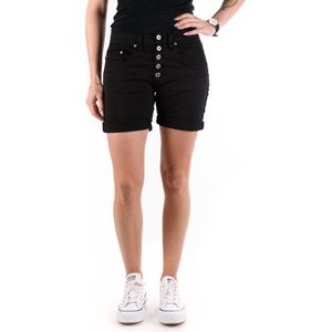 Please - P88a Short - Korte Broek - Zwart - 98% Katoen 2% Elastaan