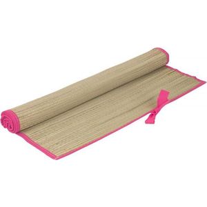 Rieten Strandmat - Oprolbare Rietmat - Roze - Ligmat Voor Buiten - 60x180cm
