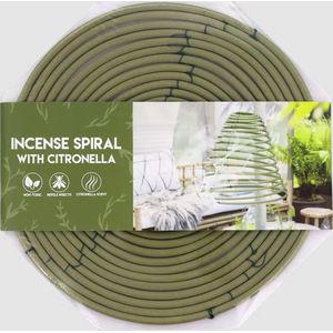 Citronella spiraal - Wierrook - Anti Insecten - Muggen - Vliegen - Groen