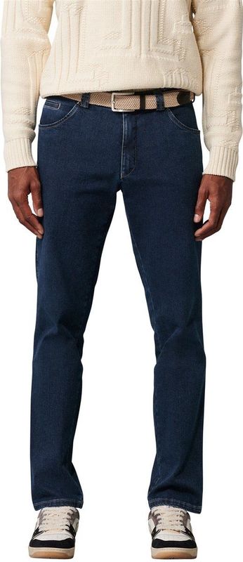 Meyer - Dublin - Jeans - Donkerblauw - Katoen/Elastaan