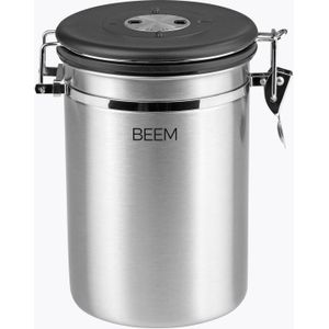 BEEM - Koffieblik - Roestvrij Staal/Zwart - 1,9 Liter