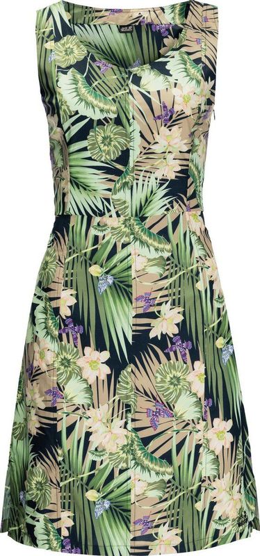 Jack Wolfskin - PARADISE DRESS - Midnight Blue All Over - Gerecycled Polyester