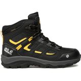 Wandelschoen Jack Wolfskin Kids Vojo Texapore Mid Black Burly Yellow-Schoenmaat 32