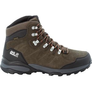 Jack Wolfskin Heren Refugio Texapore Mid M outdoorschoen, Khaki Phantom, 44.5 EU