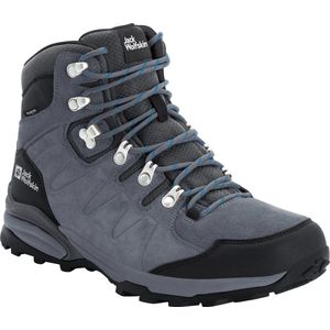 Wandelschoen Jack Wolfskin Men Refugio Texapore Mid Grey Black-Schoenmaat 45,5