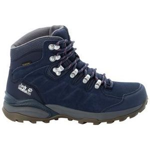 Wandelschoen Jack Wolfskin Women Refugio Texapore Mid Dark Blue Grey Schoen