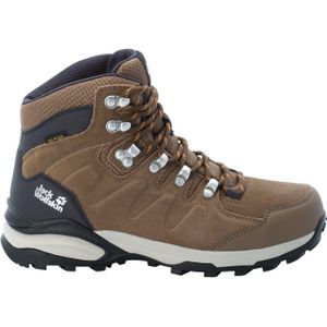 Jack Wolfskin Refugio Texapore Wandelschoen Dames - Mid Brown/Apricot