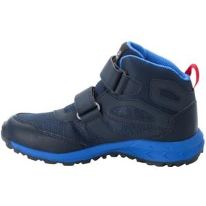 Jack Wolfskin uniseks-kind Woodland Texapore Mid Vc K outdoorschoen, Dark Blauw Rood, 38 EU