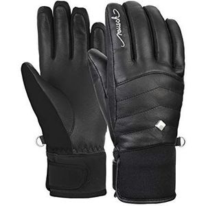 Reusch Dames vingerhandschoenen Thais in sportief design zwart, 8,5