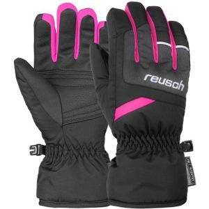 Reusch Unisex vingerhandschoen Bennet R-TEX® XT Junior met ademende functie zwart/zwart melang/pink glo, 4