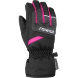 Reusch Bennet R-TEX® XT Junior Unisex handschoenen met ademend vermogen, zwart/grijs melange/roze