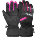 Reusch Bennet R-TEX® XT Junior Unisex handschoenen met ademend vermogen, zwart/grijs melange/roze