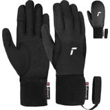 Reusch Uniseks - volwassenen Baffin Touch-TEC aangenaam warme winddichte extra ademende sporthandschoenen tourhandschoenen, touchscreen winterhandschoenen, zwart/zilver, 9