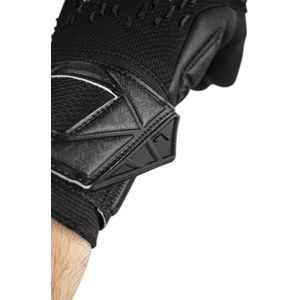 Reusch Attrakt Freegel Infinity Finger Support Keepershandschoenen voor volwassenen met Evolution Negative Cut en vingerbescherming, ideaal voor kunstgras,zwart,10