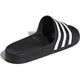 Adidas - Adilette Aqua - Teenslippers - Zwart/Wit - Synthetisch Materiaal