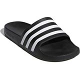 Adidas - Adilette Aqua - Teenslippers - Zwart/Wit - Synthetisch Materiaal