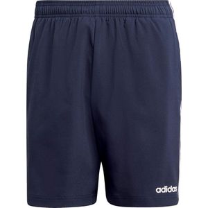 adidas - Essentials 3-Stripes - Sportbroek - Navy-White - 7 Inch