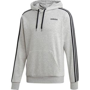 adidas Essentials 3S Po Ft Heren Trui - Medium Grey Heather/Black