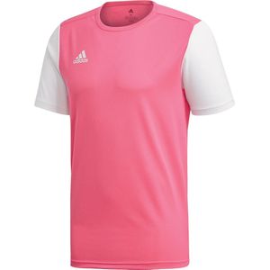adidas Estro Sportshirt - Mannen - roze wit