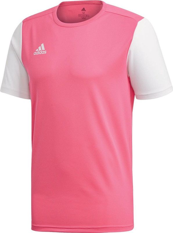 adidas Estro Sportshirt - Mannen - roze wit