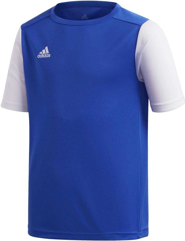 adidas - Estro Jersey Youth - Blauw Voetbalshirt - 116 - Blauw