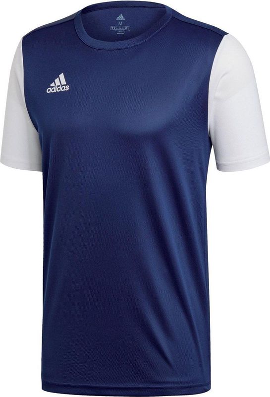 adidas Estro Sportshirt - Mannen - donker blauw wit