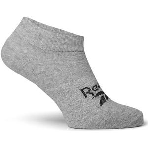 Reebok Active Foundation Enkelsokken, Medium Grey Heather, XL, Medium Grijs Hei