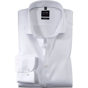 OLYMP - Level 5 - Overhemd - Wit - Body Fit - Mouwlengte 7 - Strijkvriendelijk