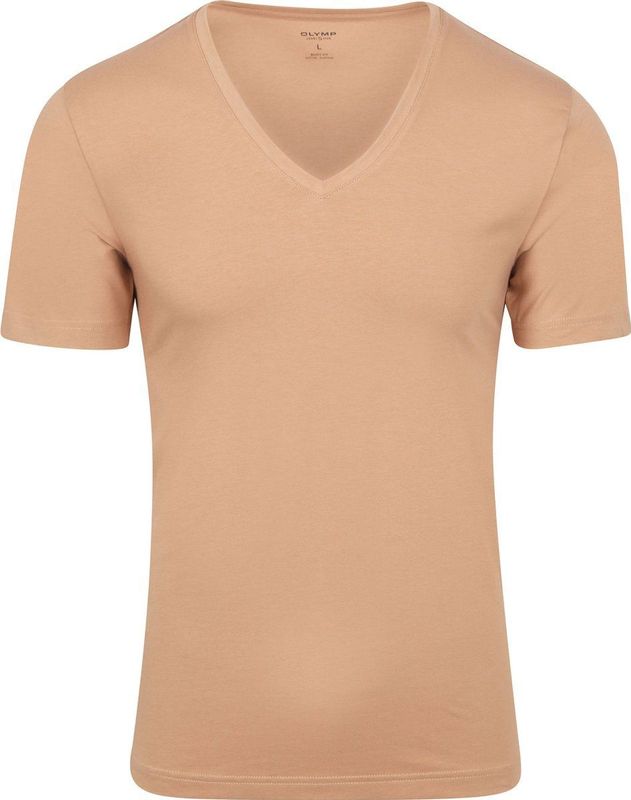 OLYMP Level Five - Thermoshirt - Caramel - Katoen