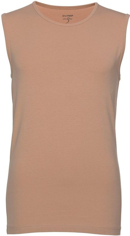 OLYMP Level Five - T-Shirt - Caramel - Katoen