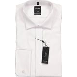 OLYMP - Luxor - Smoking Overhemd - Wit - 100% Strijkvrij Katoen