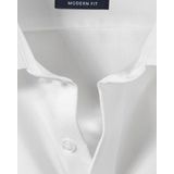 OLYMP - Effen Overhemd - Beige - 100% Katoen - Kent Kraag