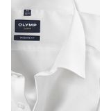 OLYMP - Effen Overhemd - Beige - 100% Katoen - Kent Kraag