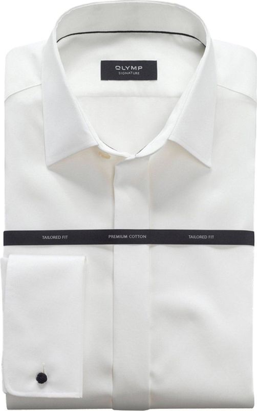 OLYMP - SIGNATURE - Overhemd - Champagne - Tailored Fit - Kent-kraag