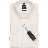 OLYMP No. Six Overhemd - Off White - Twill - Slank Pasvorm