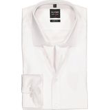 OLYMP - Wit - Overhemd - 97% Katoen, 3% XLA - Kent Kraag, Lange Mouwen