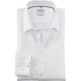 OLYMP - Wit - Overhemd - 97% Katoen, 3% XLA - Kent Kraag, Lange Mouwen