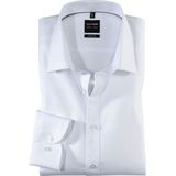 OLYMP - Wit - Overhemd - 97% Katoen, 3% XLA - Kent Kraag, Lange Mouwen