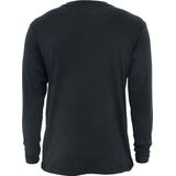 R.E.D. - Basic Henley - Shirt - Zwart - 100% Katoen