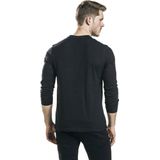 R.E.D. - Basic Henley - Shirt - Zwart - 100% Katoen