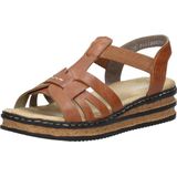 Rieker Sandalen cognac Imitatieleer - Dames