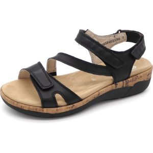 Remonte - Dames Sandalen - Leer - Rubberen Zool - Klittenbandsluiting