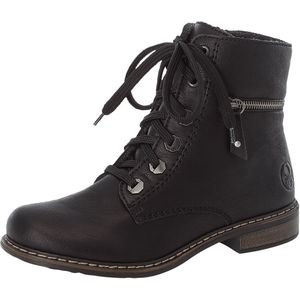 Rieker Schnürstiefelette Kaltfutter für Damen, schwarz, Gr. 40 EU