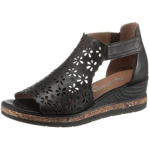 Remonte Dames sandalen Sandalen Plat - zwart - Maat 38