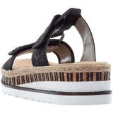 Rieker Sandalen zwart Nubuck - Dames - Maat 39