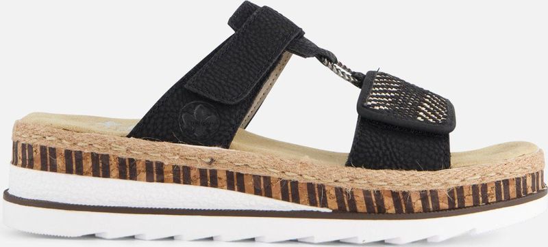 Merk - Muiltjes - Imitatieleer - Gevoerd - Klittenbandsluiting - Logoprint