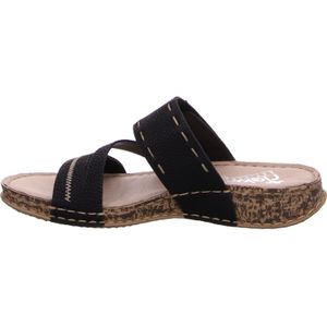 Rieker Dames 61150 Slippers, zwart (01), 36 EU